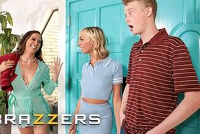 BRAZZERS - Hot MILF Cherie Deville Wants To Share Everything With Her Stepdaughter Chloe Temple, Including Her Bf