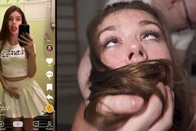 WE FOUND HER ON TIKTOK - College Cutie WRECKED By Two Big Cocks - Princess Alice