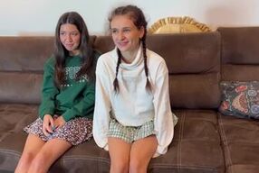 modest girls in the entrance were very cold and agreed to have sex with unfamiliar guys