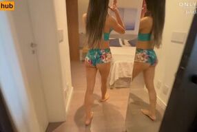 AdaKham's best friend shows off her skills in a hot POV ride with a huge fake tits bounce