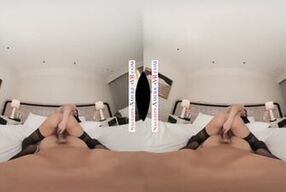 Sexy brunette Ella Reese satisfies your every naughty need in your hotel room