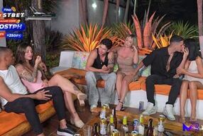 Kourtney Love's cheating boyfriend gets a surprise from his buddy's friend while his girlfriend's away