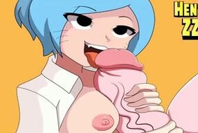 Nicolette Watterson takes on a massive load in 4K ultra HD Hentai