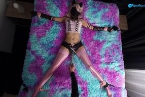 Watch how this petite Mexican girlfriend gets tied up and relentlessly fucked to orgasm again and again