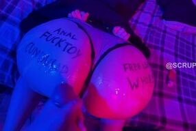 Watch this massive ass get free use in both holes - POV style!