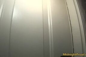 Watch this petite slut get her pussy pounded in a public gangbang with cumshot