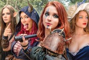 ArinaFox, Diana Rider & Sweetie Fox cosplay in sweet DP action with big ass & pussyfuck