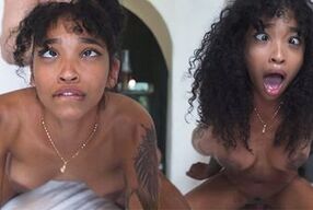 Barbie Rous enjoys a steamy backshots session with her favorite girl - a loud moaning amateur ebony babe