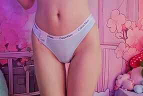 Petite redhead in lingerie & panties tries on panties & thongs in reality porn compilation