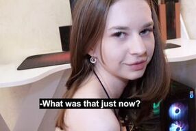 Watch as this Russian submissive gets dominated & cum on her cute ass while cleaning