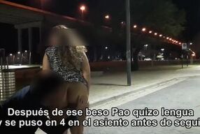 Rosario's Public Hd Threesome with a Spanish Milf in a Car: Amateur MILF Gets Her Big Ass Pounded in 3some