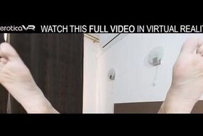 Watch big-titted brunette Legazi Divine pleasure herself with a glass dildo in VR