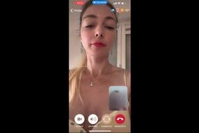 Jerking off while talking with my husband by phone - caught on camera!