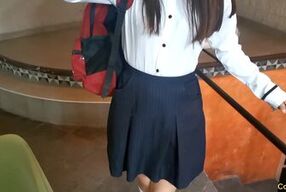 Watch this Mexican colegiala go for broke with her teacher for some cold hard cash