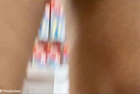 UPSKIRT No PANTIES in a SHOE STORE - CANDID