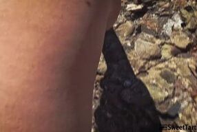 I spied on a nudist on the beach and then fucked her.