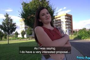 Public Agent - Cute as a button Little Eliss gets Naked during AMATEUR Photoshoot