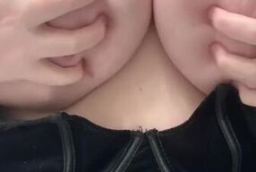 BBW Strips Teases before showing off large breast