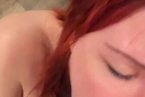 She Couldn't stop sucking my dick. Close Up Sloppy Blowjob and Spit Drew Rogue