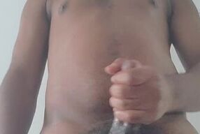 First cumshot with my new circumcised cock