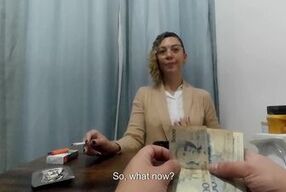 Convincing the girl in the coffee shop to have sex in the bathroom for money