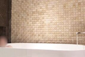 Bath time at luxury hotel