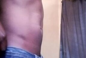 APPLY CREAM ON MY NAKED BODY, NAKED BLACK MAN