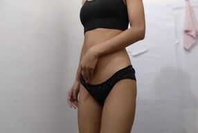 Village girl Nisha squinting by herself she want big dick