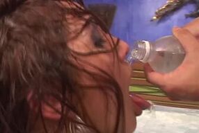 Agatha Cristine gets her pussy and ass fucked by four men