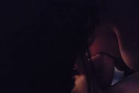 Sloppy blowjob from hot neighbor girlfriend with big tits