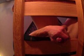 First time on milking table, big dick, edging and cumshot. Stroke and drain daddy cock, sexy load.