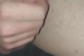 Friend recording close up of my cumshot and piss