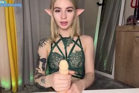 This elf will give you magic handjob so obey imeemily