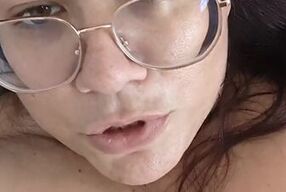 Playing in a big thick cream pie