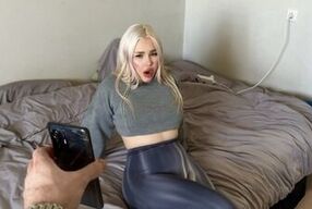 Stepmother sent the video to her stepson by mistake, and asked for cock herself.