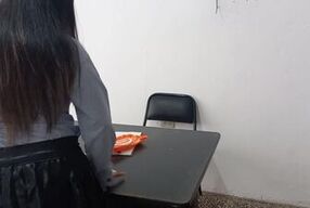 EXECUTIVE SECRETARY SEDUCES THE BOSS'S STEPSON IN THE OFFICE