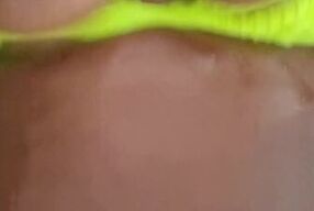 Playing with my big tits