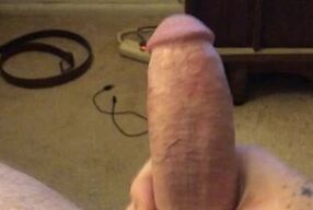 Thick cock getting hard