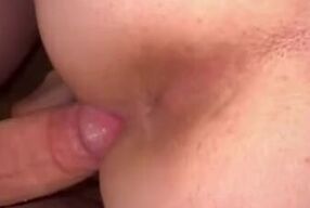 White girl Takes back shots creamy pussy