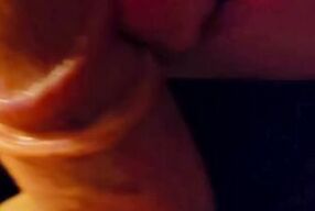 Crazy, dreamy, slowly close-up blowjob by milf , cum in mouth