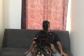 He hired a beautiful girl to dance for me and suck my delicious cock on the couch at my house