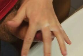 Jerking Off My Husband Using My Lover's Cum As Lube