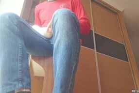 Fucking a fleshlight with my big cock at the window - this makes me moan and cum so much