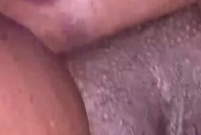 Spitting on my jackrabbit then rubbing it on my clit