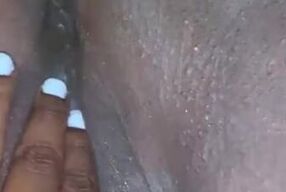 Playing with my pussy from the top view