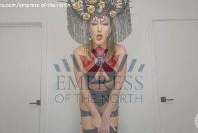 Disappointed Latex Domme Feeder POV - Shaming and Food Stuffing