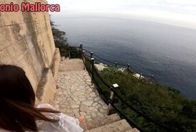 Fucking a Big Ass Spanish in Public with Sea View