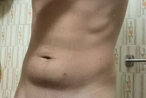 Bathroom before going for a morning walk