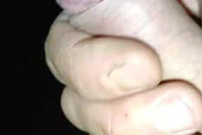 Night Exhibitionist boy on the rock part1