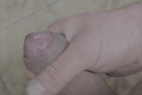 Milking my creamy cock for you